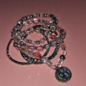 Chic Multicolor Beaded Bracelet Set
